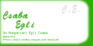 csaba egli business card